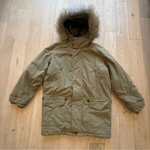 Aritzia Community Green Hooded Parka Jacket Size L